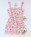 RED VINES POCKET DRESS