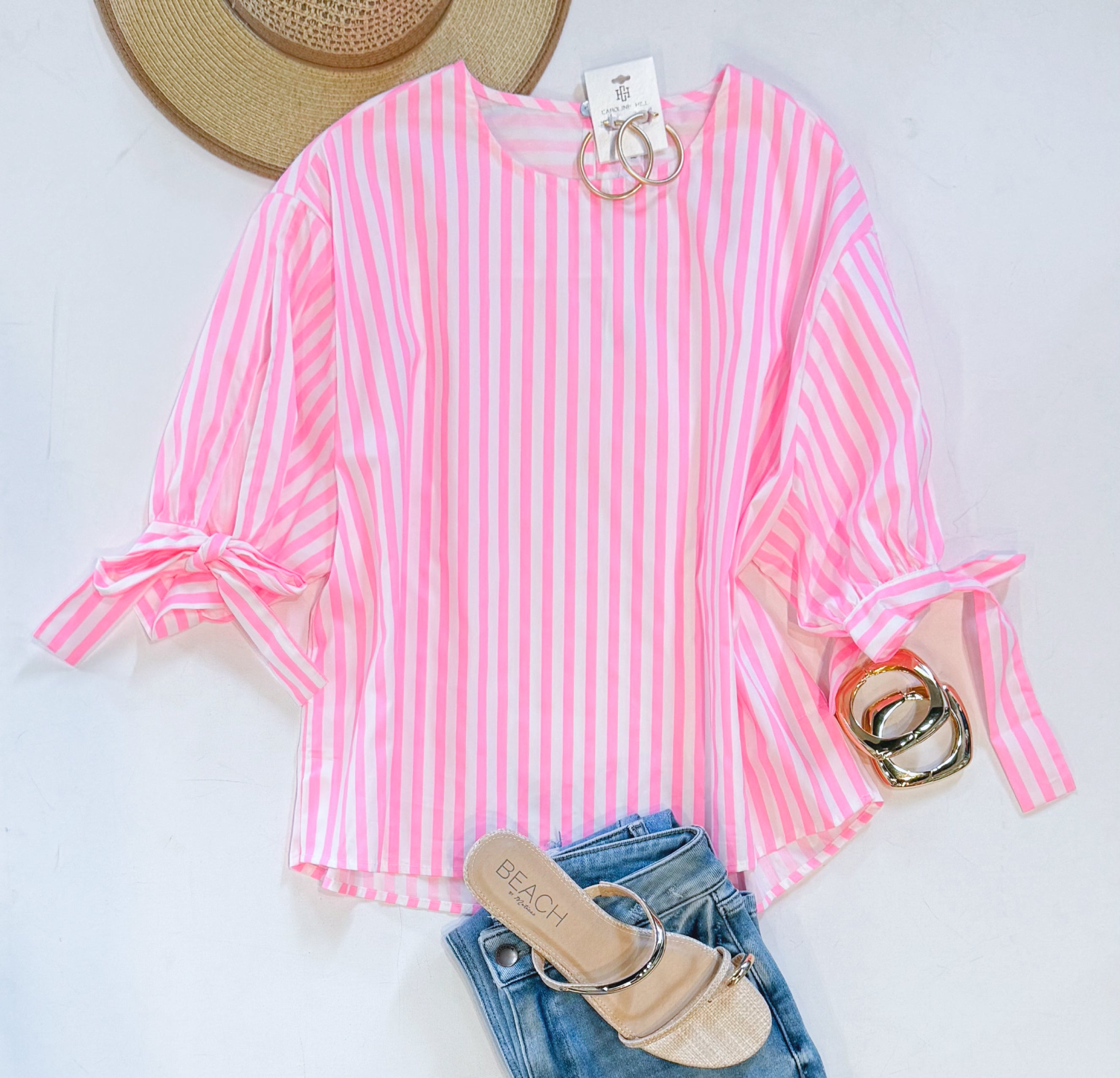LITTLE MOMENTS STRIPE BLOUSE