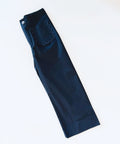 NAVY STRETCH DENIM CROP
