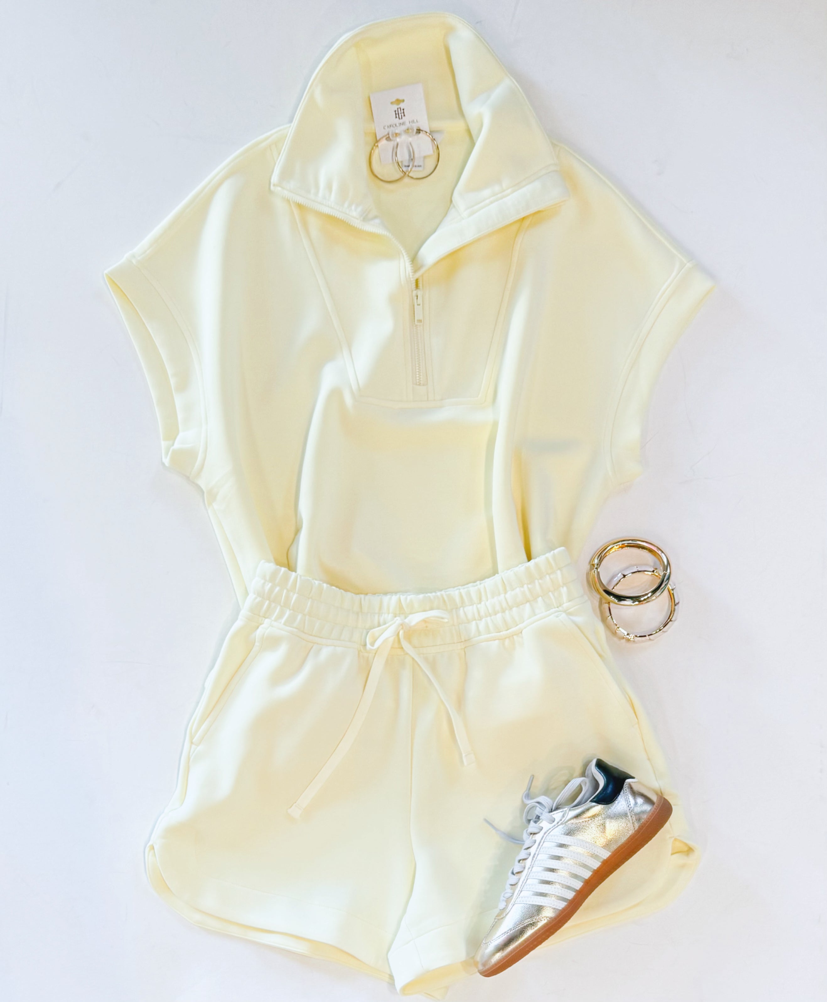 LEMONILLA HALF ZIP SHORT SET
