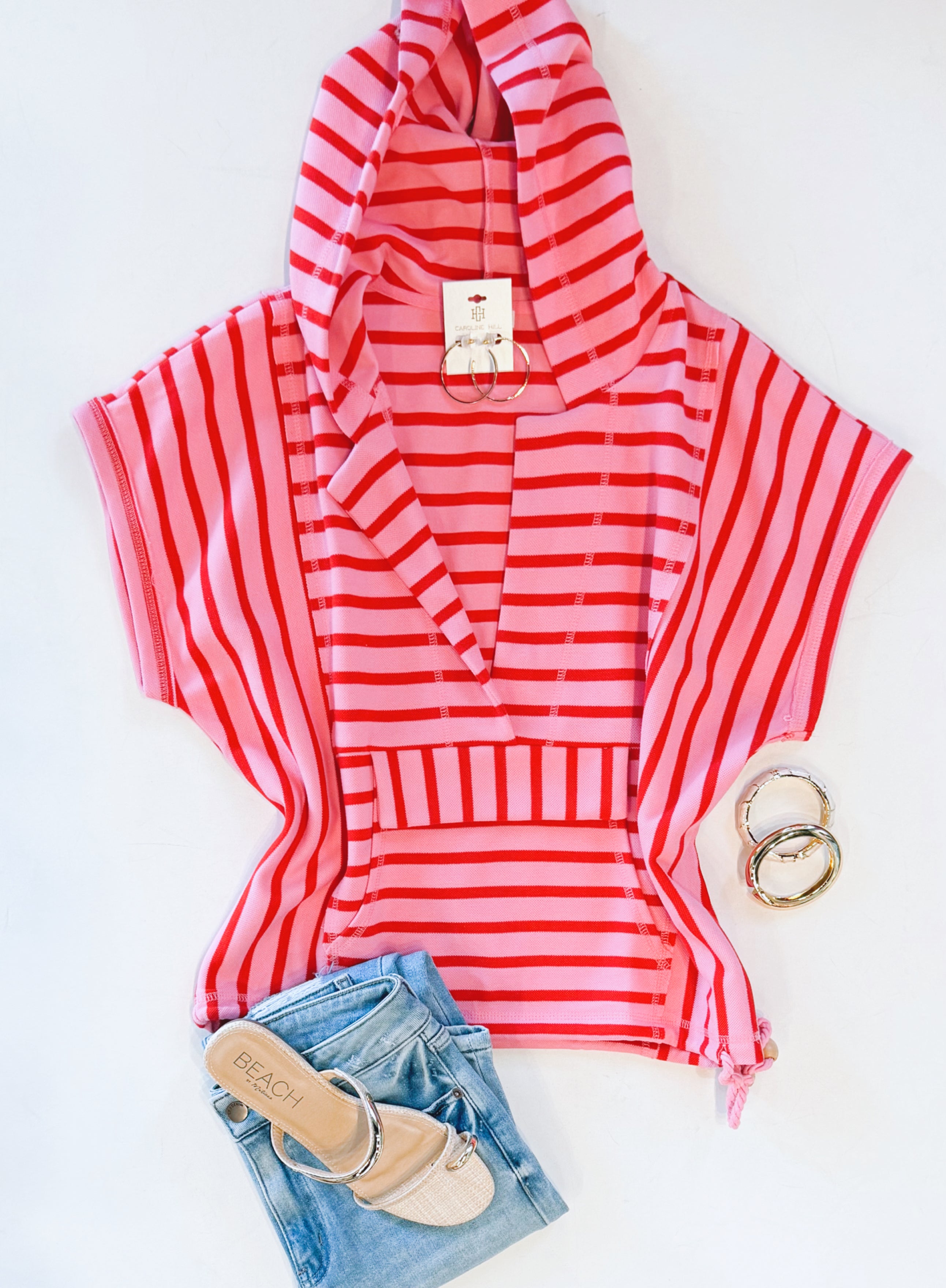 POOLSIDE STRIPE PULLOVER