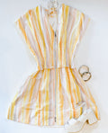 DESERT SUNSET CINCHED DRESS
