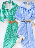 IN CHECK BELTED MIDI (SKY BLUE)