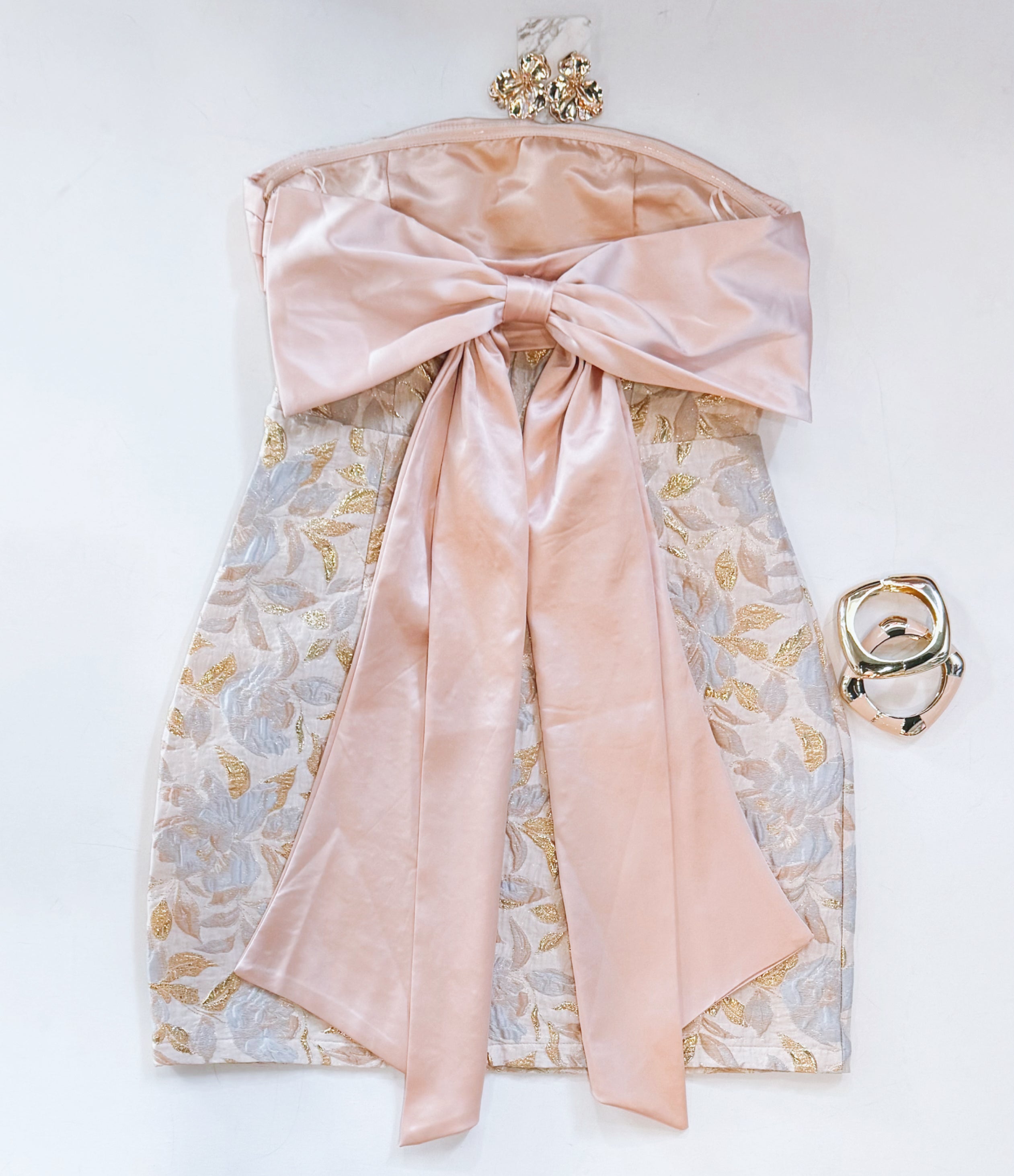 GOLDIE STRAPLESS EVENT DRESS