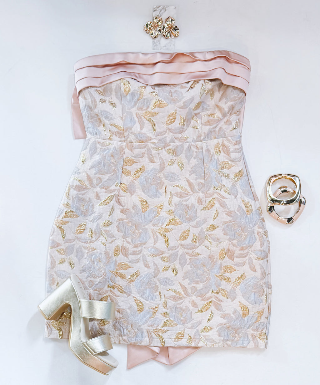 GOLDIE STRAPLESS EVENT DRESS