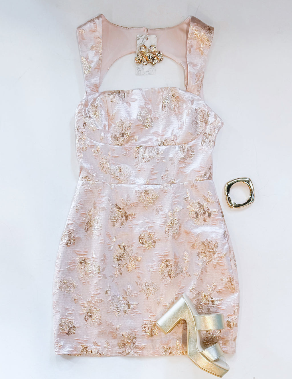CHAMPAGNE PROBLEMS EVENT DRESS