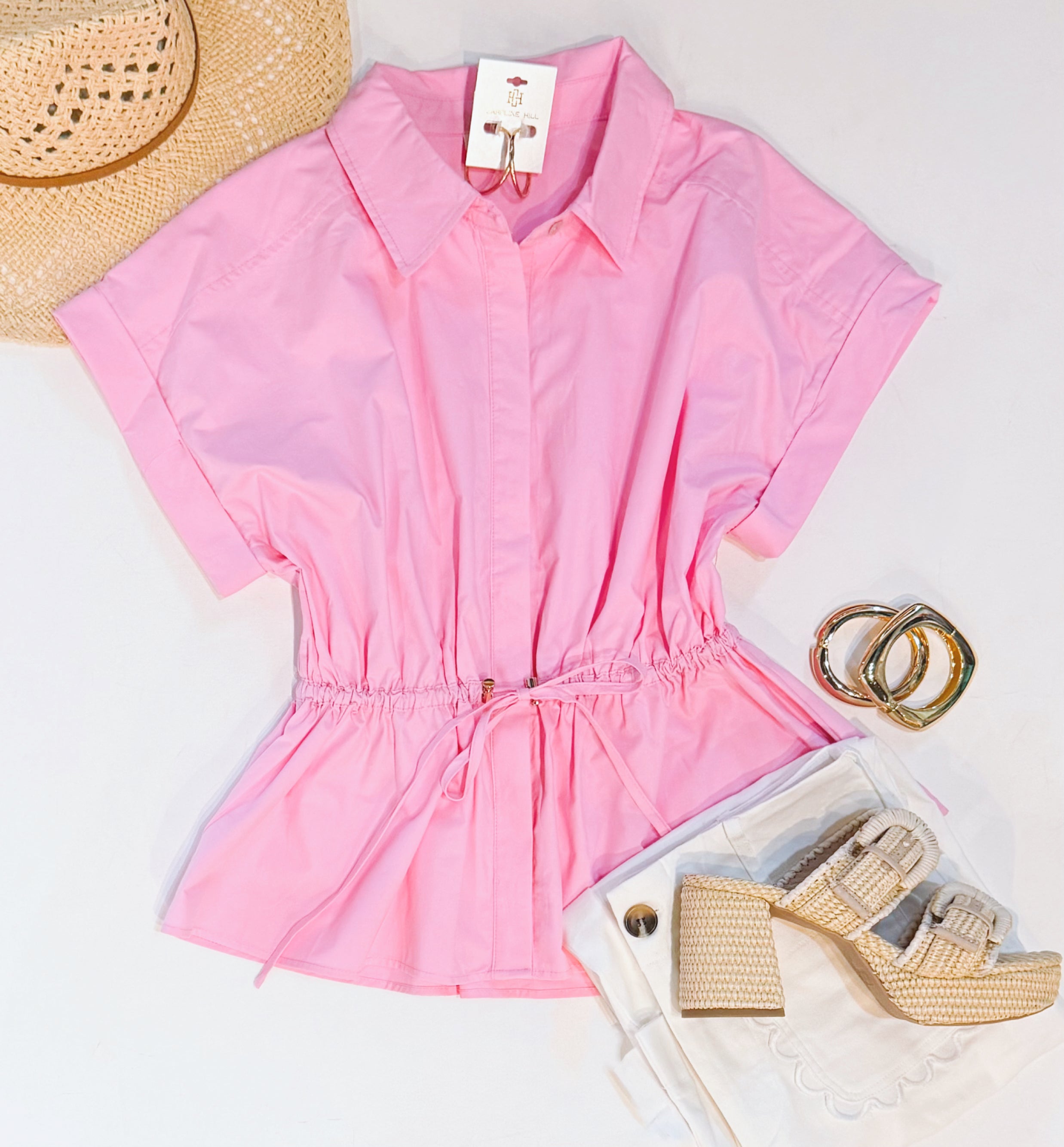 IN A CINCH BUBBLEGUM TOP