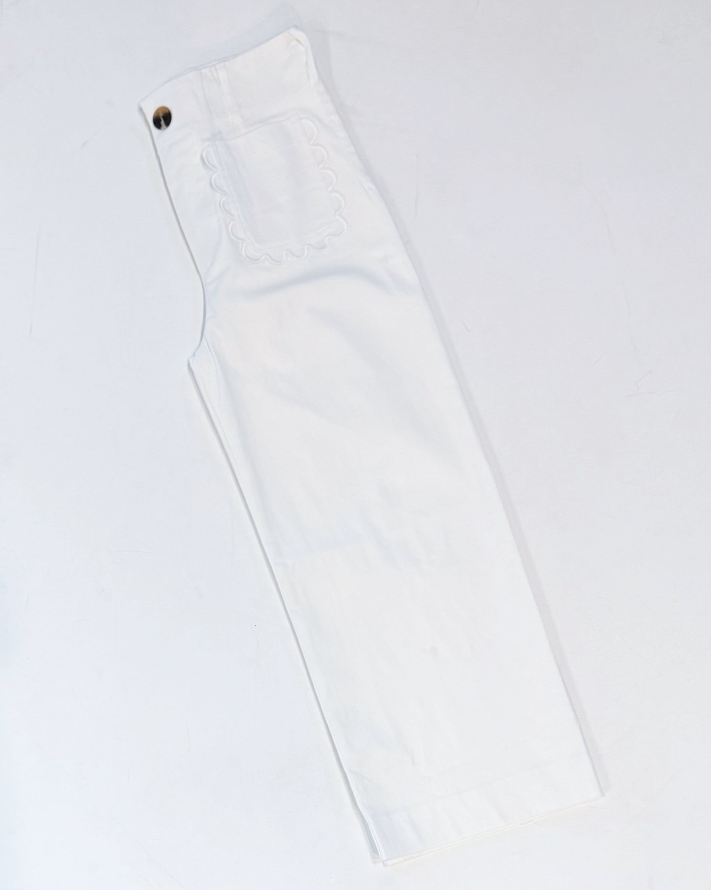 STRETCH DENIM CROP PANT