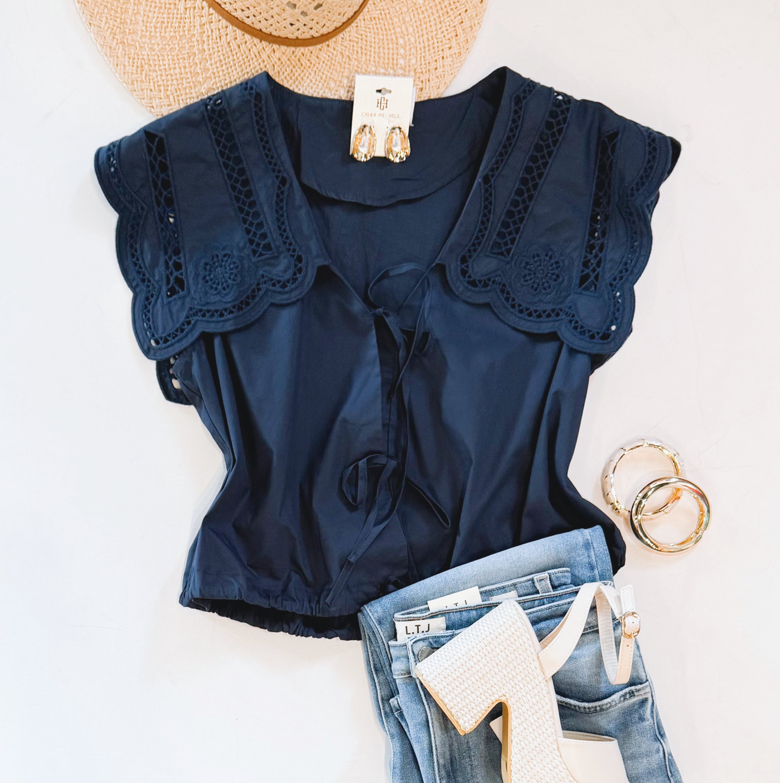 SMOOTH SAILING LACE TOP