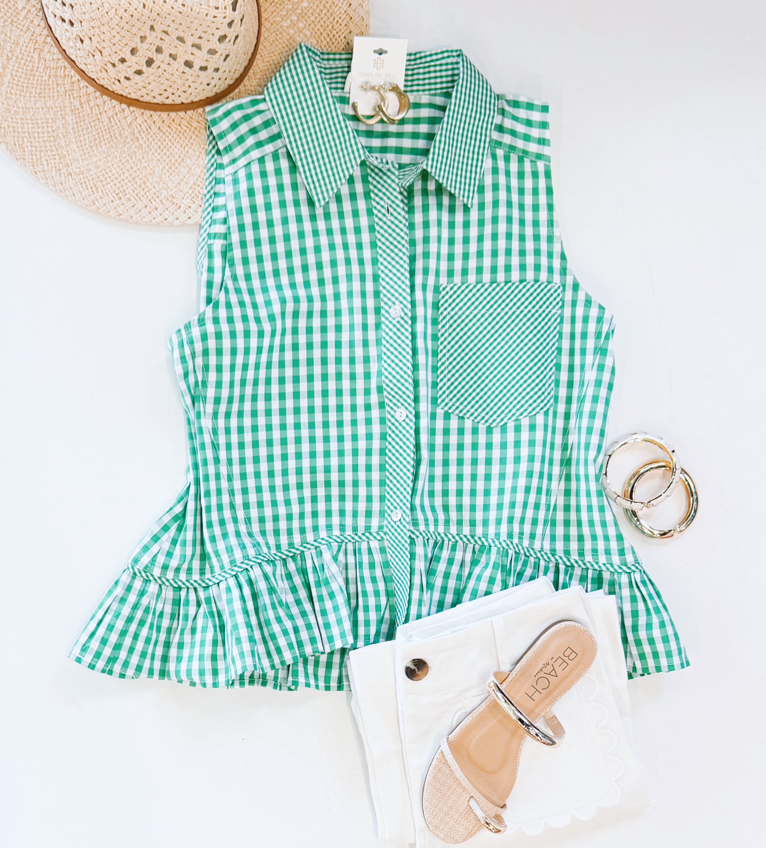 SWEET SUMMERTIME GINGHAM TANK