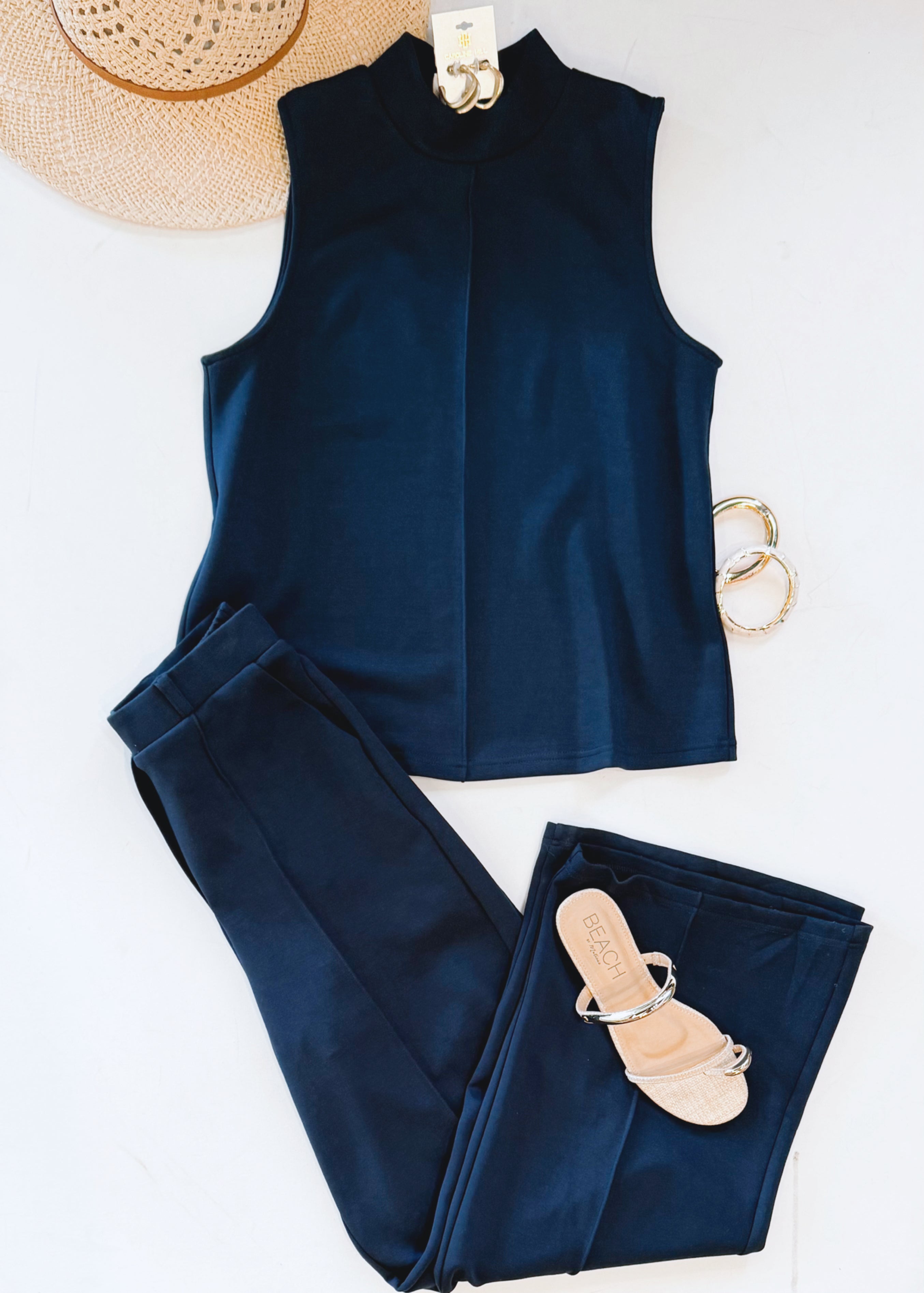 WORKING GIRL MOCK PANT SET