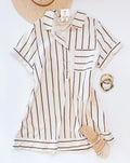 CHOCOHOLIC COLLAR DRESS