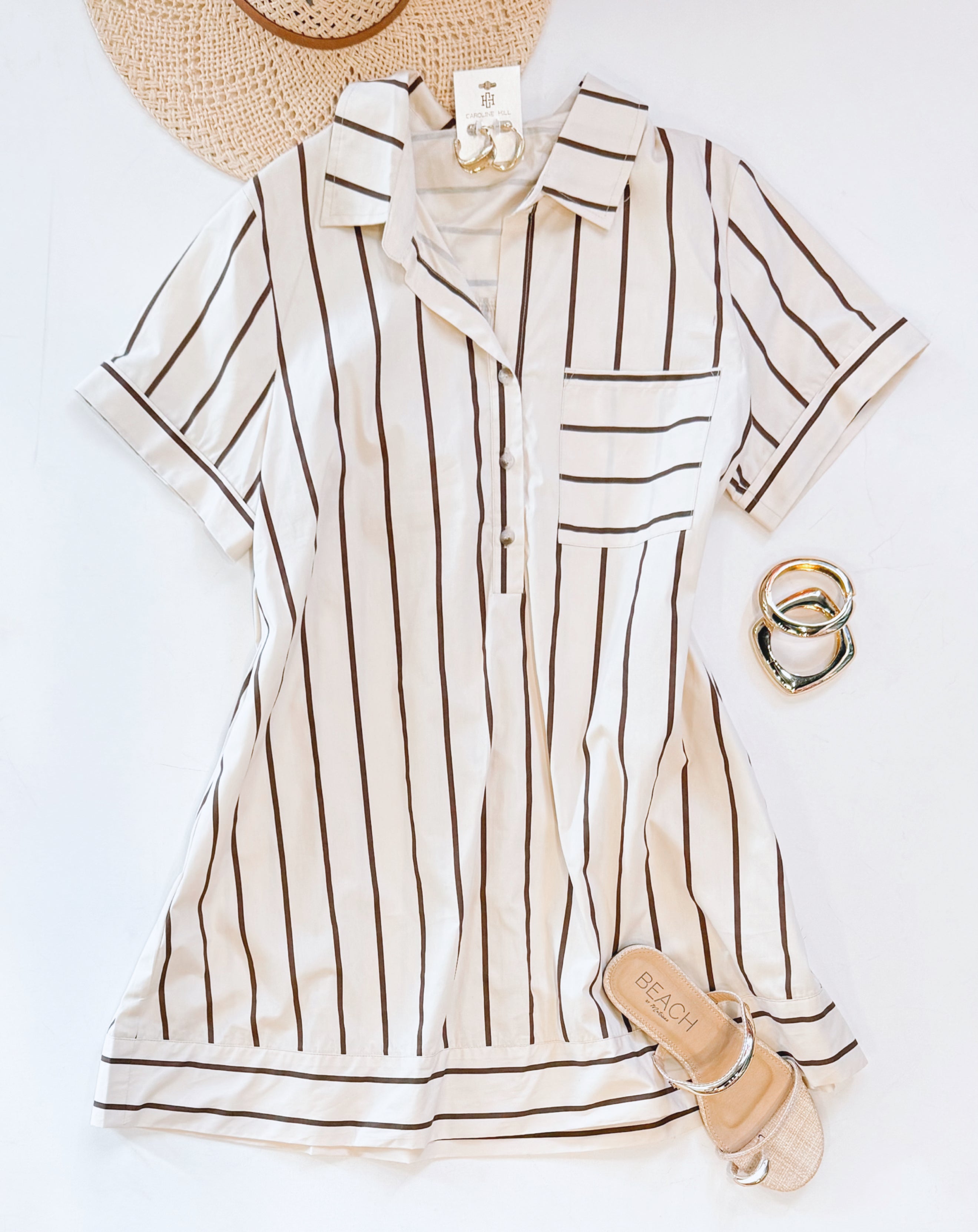 CHOCOHOLIC COLLAR DRESS