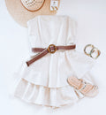 ISLAND FLIRT BELTED ROMPER