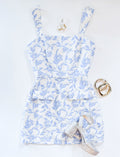 BLUE VINE POCKET DRESS
