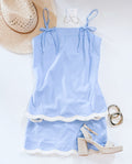 SAND DOLLAR FRINGE SKORT SET