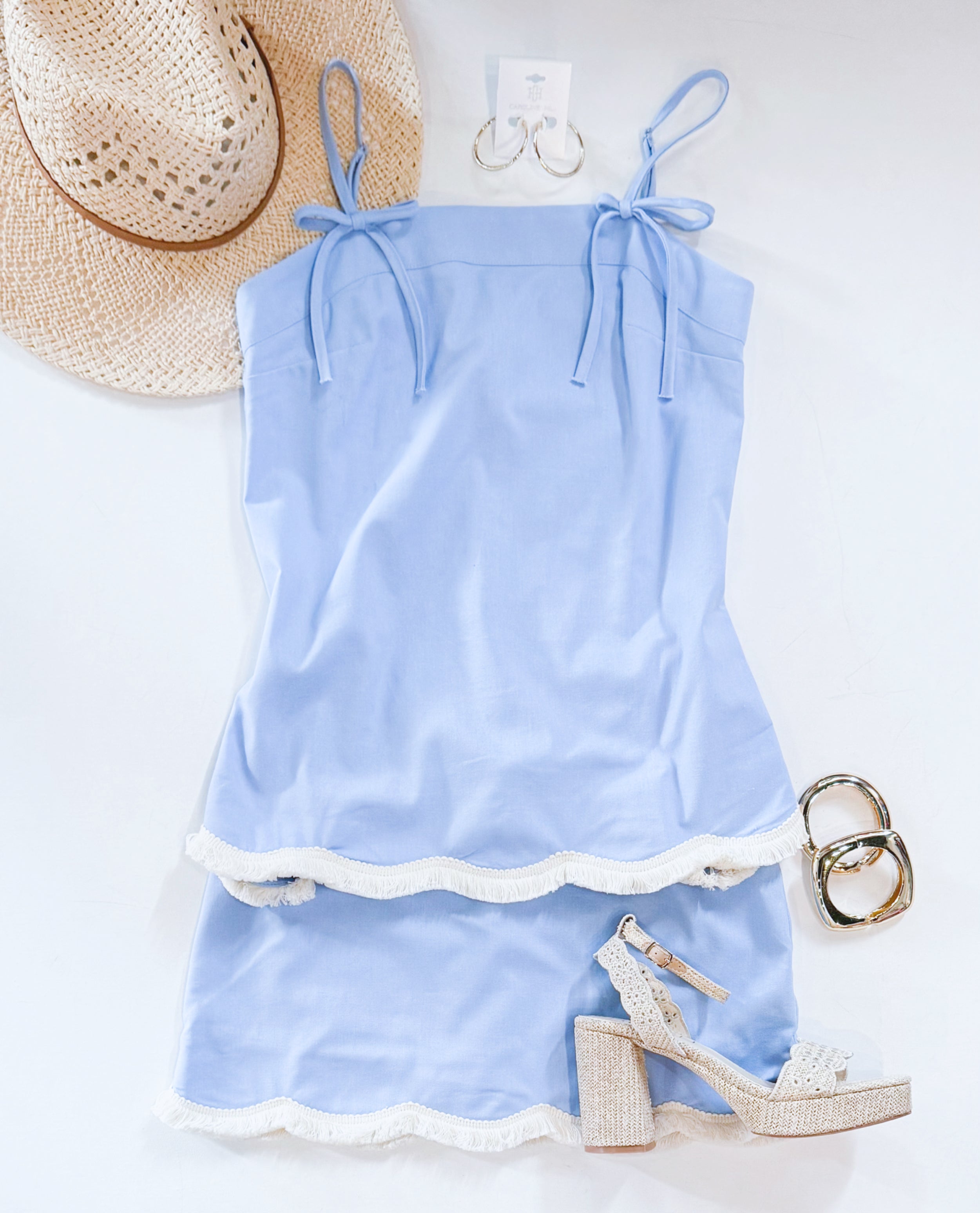 SAND DOLLAR FRINGE SKORT SET