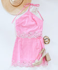 PRINCESS PINK HALTER SET