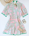 BEACH CLUB GEO DRESS