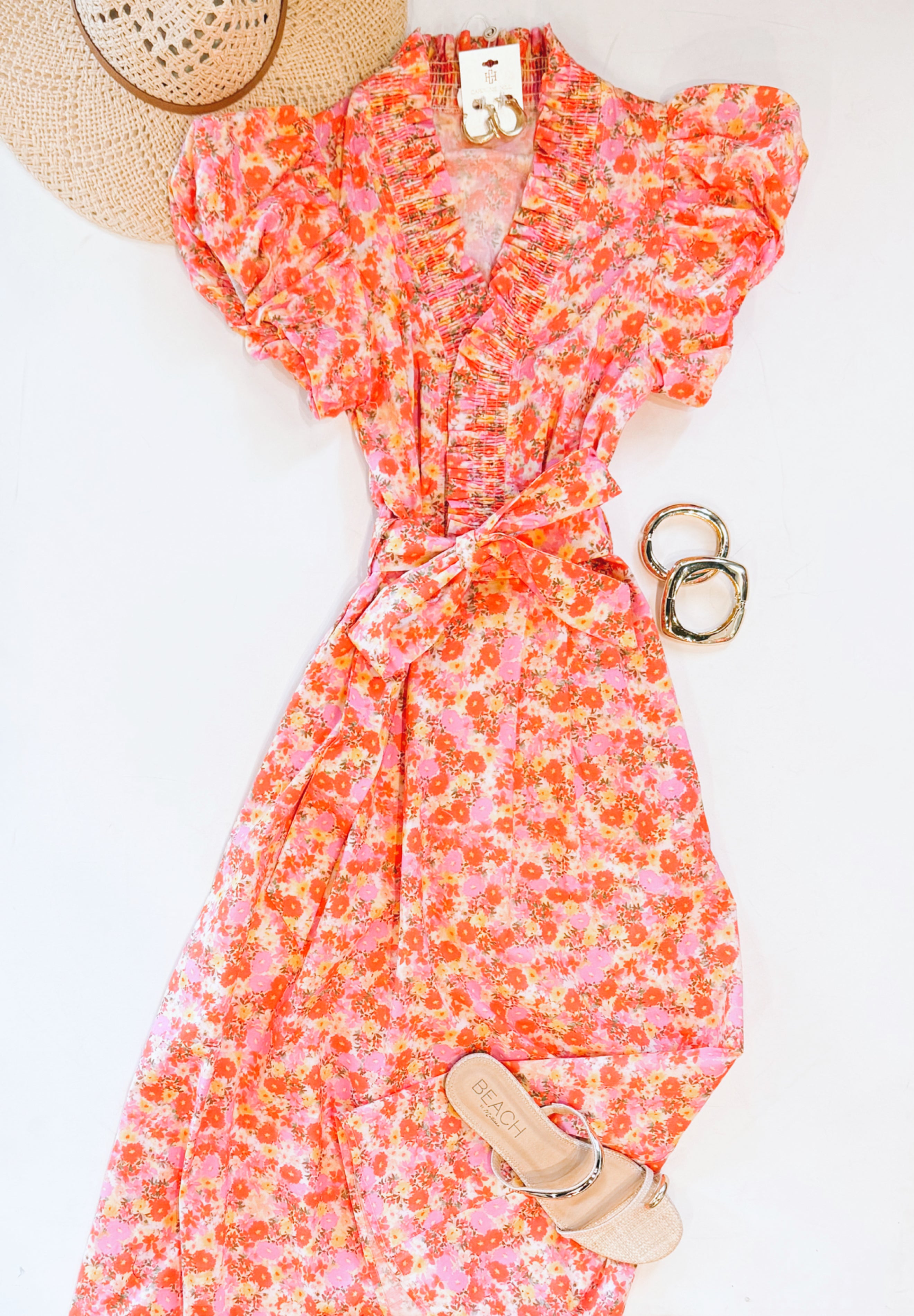 DAISY POP MIDI DRESS
