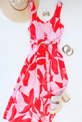 ROSE GLASSES EYELET MIDI