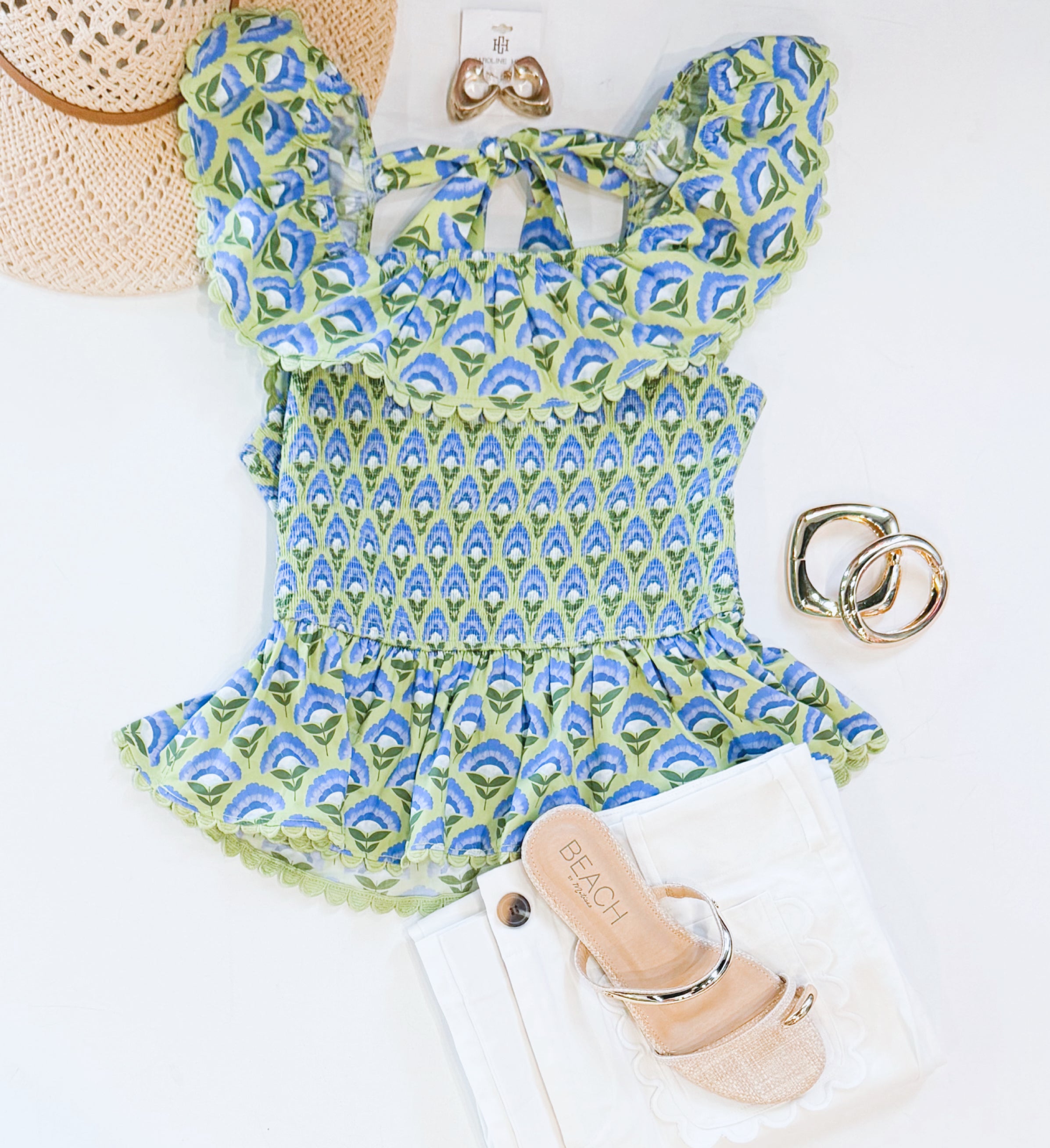 VIOLET BLOOMS TIEBACK TANK