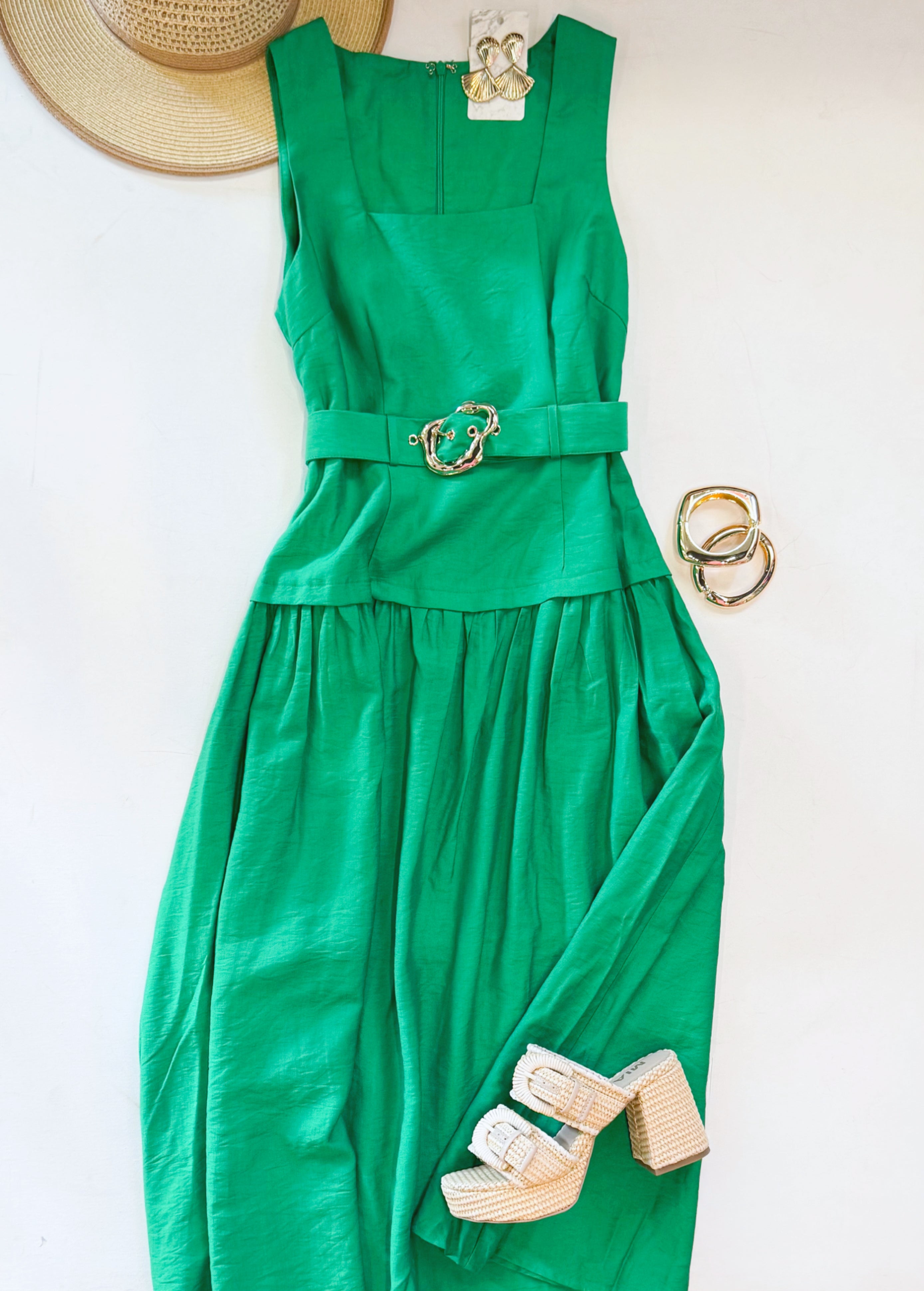 EMERALD COAST BELTED MIDI