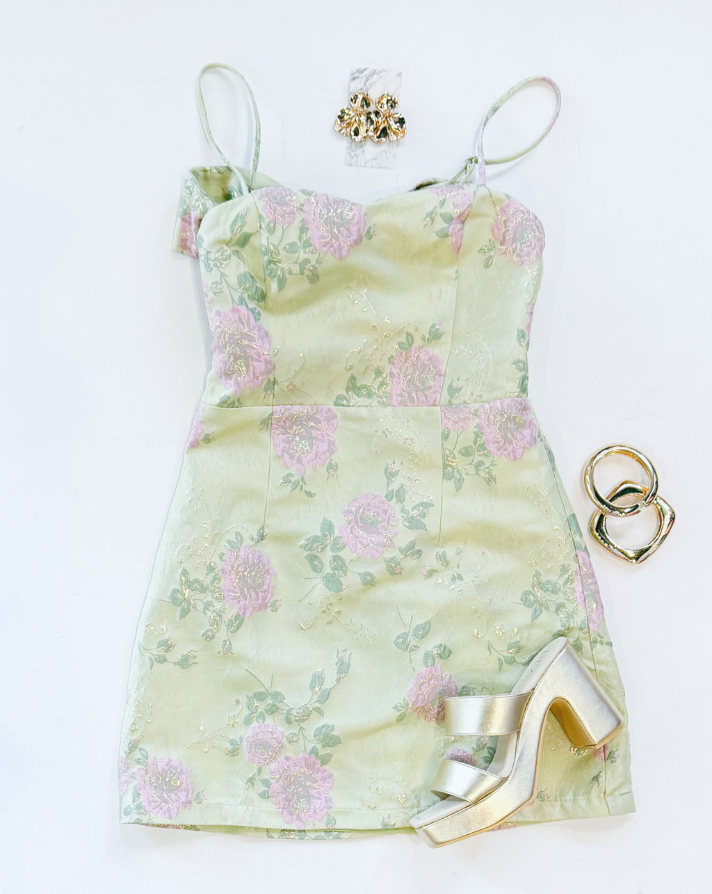 LIMELIGHT BROCADE DRESS