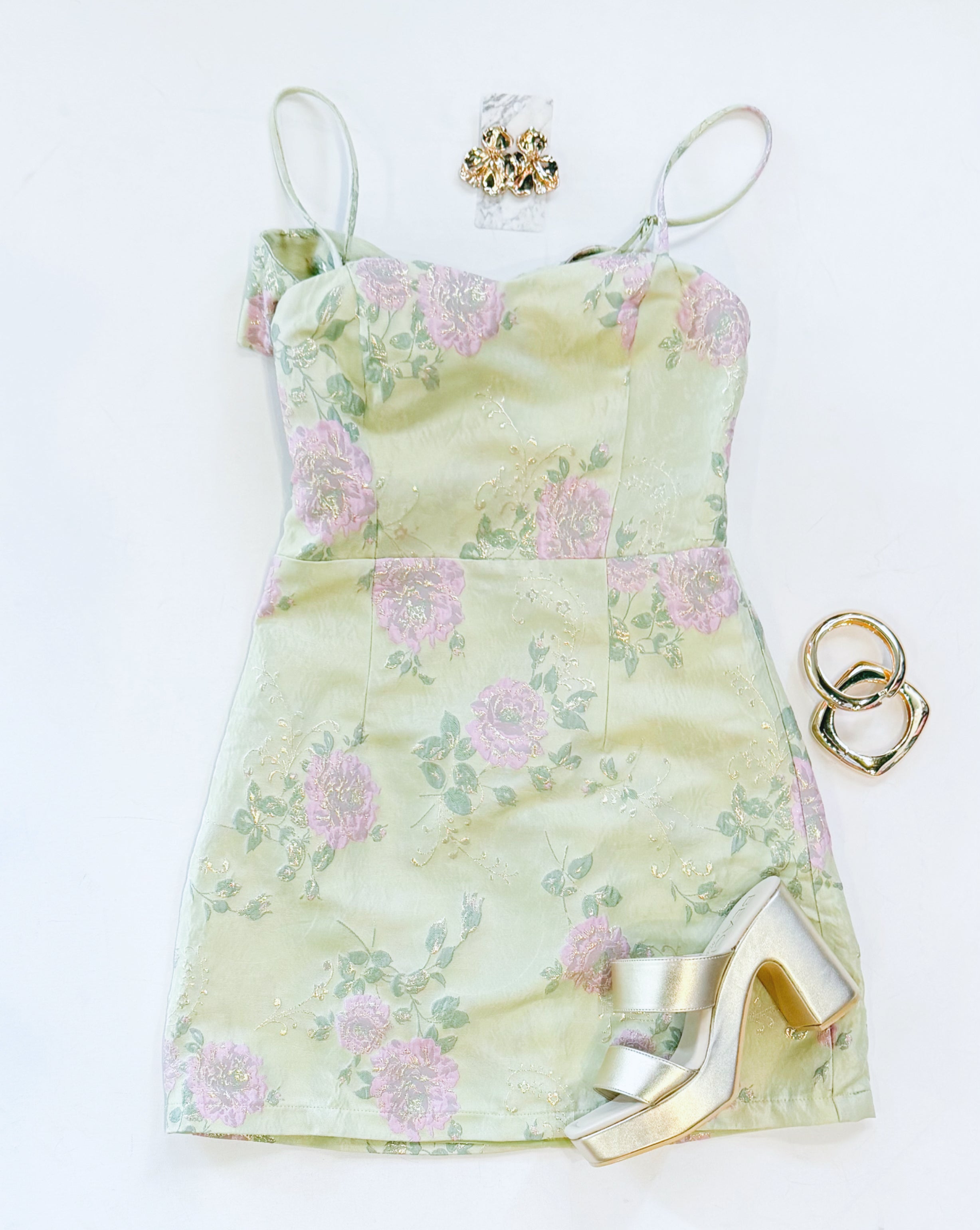 LIMELIGHT BROCADE DRESS