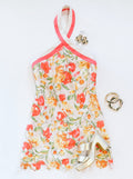 GOLDEN HOUR HALTER DRESS