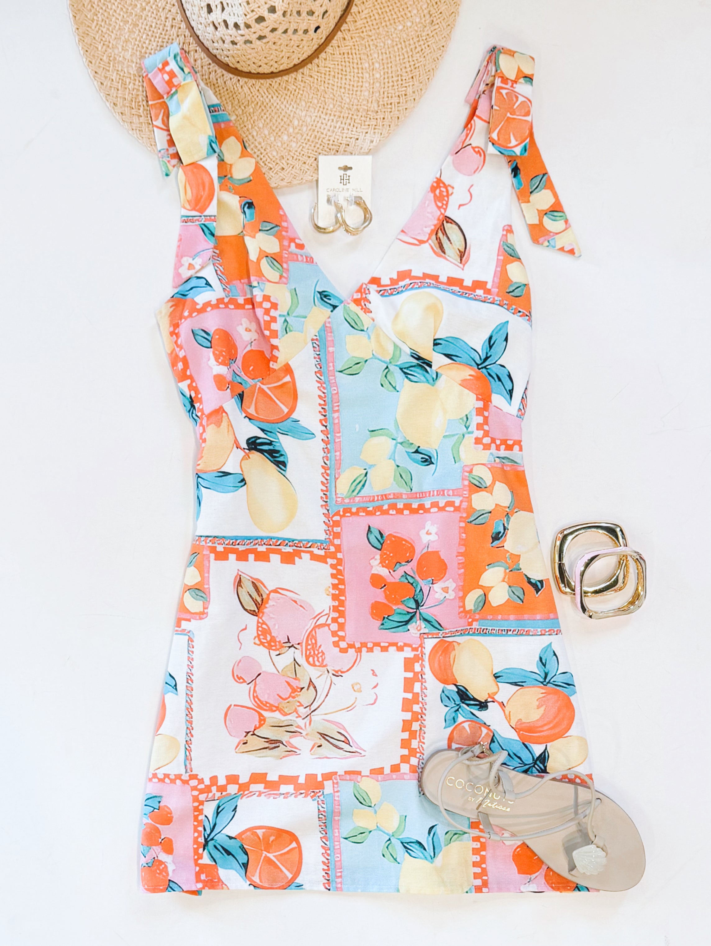 FRUIT BASKET SUMMER DRESS