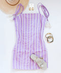 LAVENDER FIELDS TASSEL DRESS