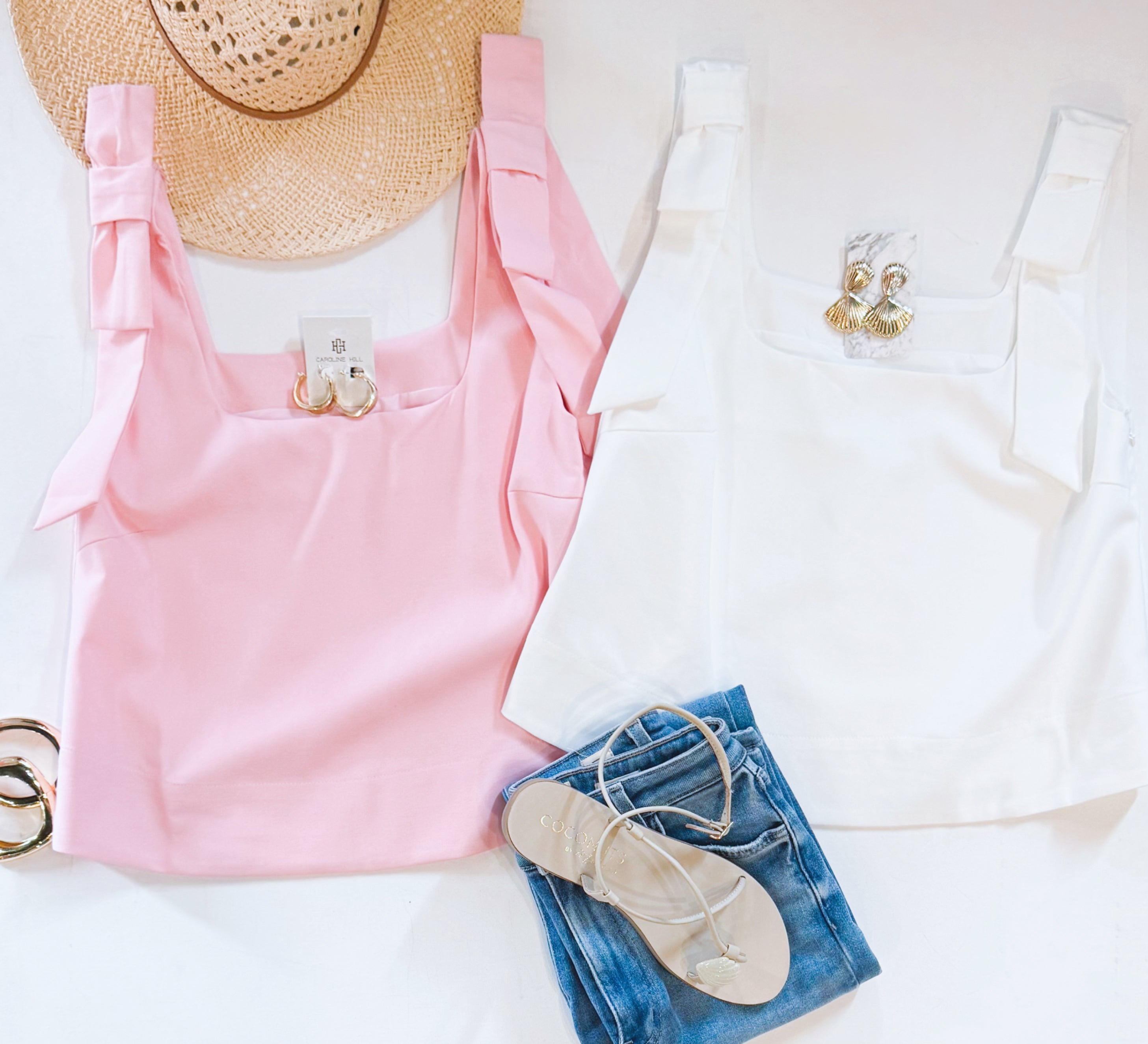 SWEET RIBBONS SUMMER TANK (PINK)
