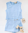 BLUE JEAN BABY SKORT SET