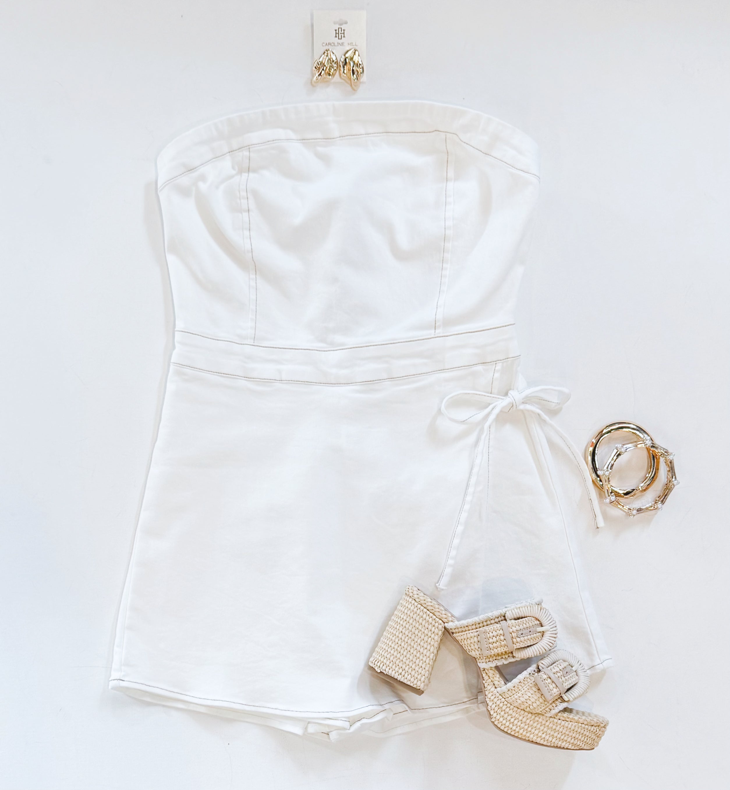 STRUMMIN' DENIM ROMPER
