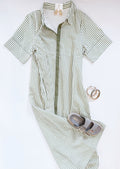 GOING GREEN STRIPE MIDI