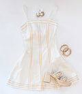 CLEAN LINES TOPSTITCH DRESS