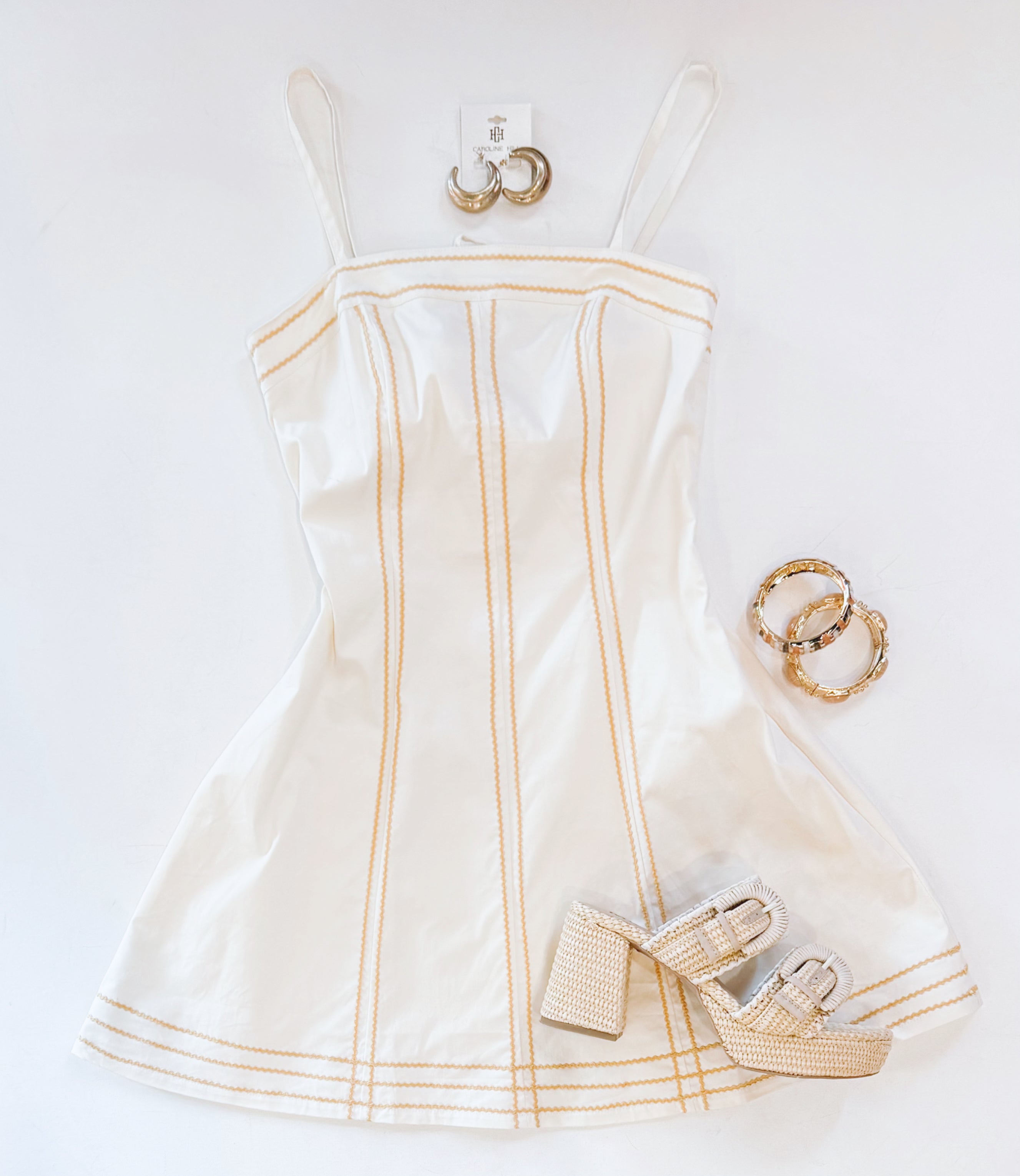 CLEAN LINES TOPSTITCH DRESS