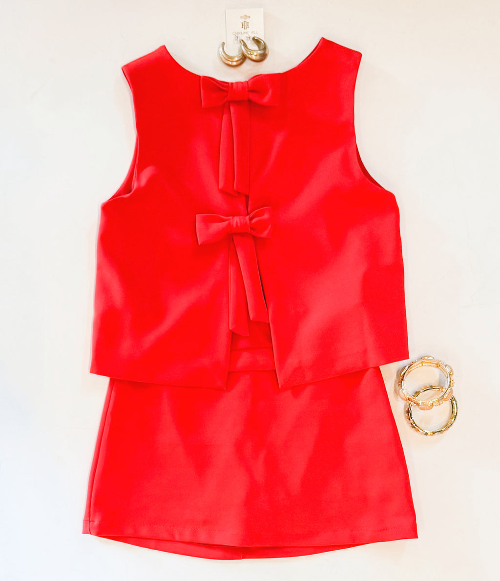 "PARTY IN THE BACK" SKORT SET