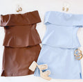 HIGH BROW SKORT SET (CHOCOLATE)