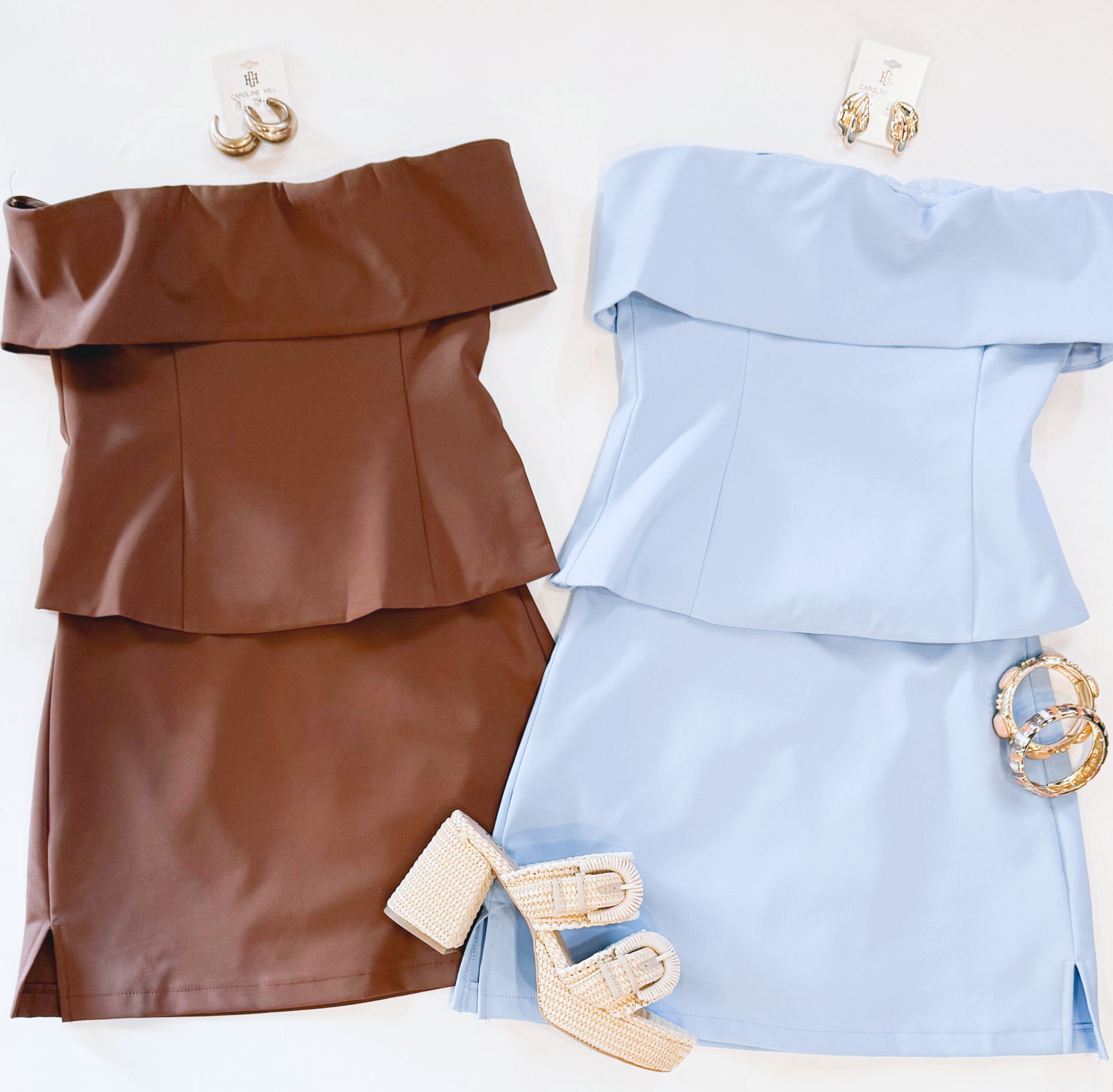 HIGH BROW SKORT SET (CHOCOLATE)