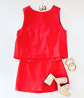 "PARTY IN THE BACK" SKORT SET