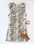 PROWLING STRETCH DENIM SHIFT DRESS
