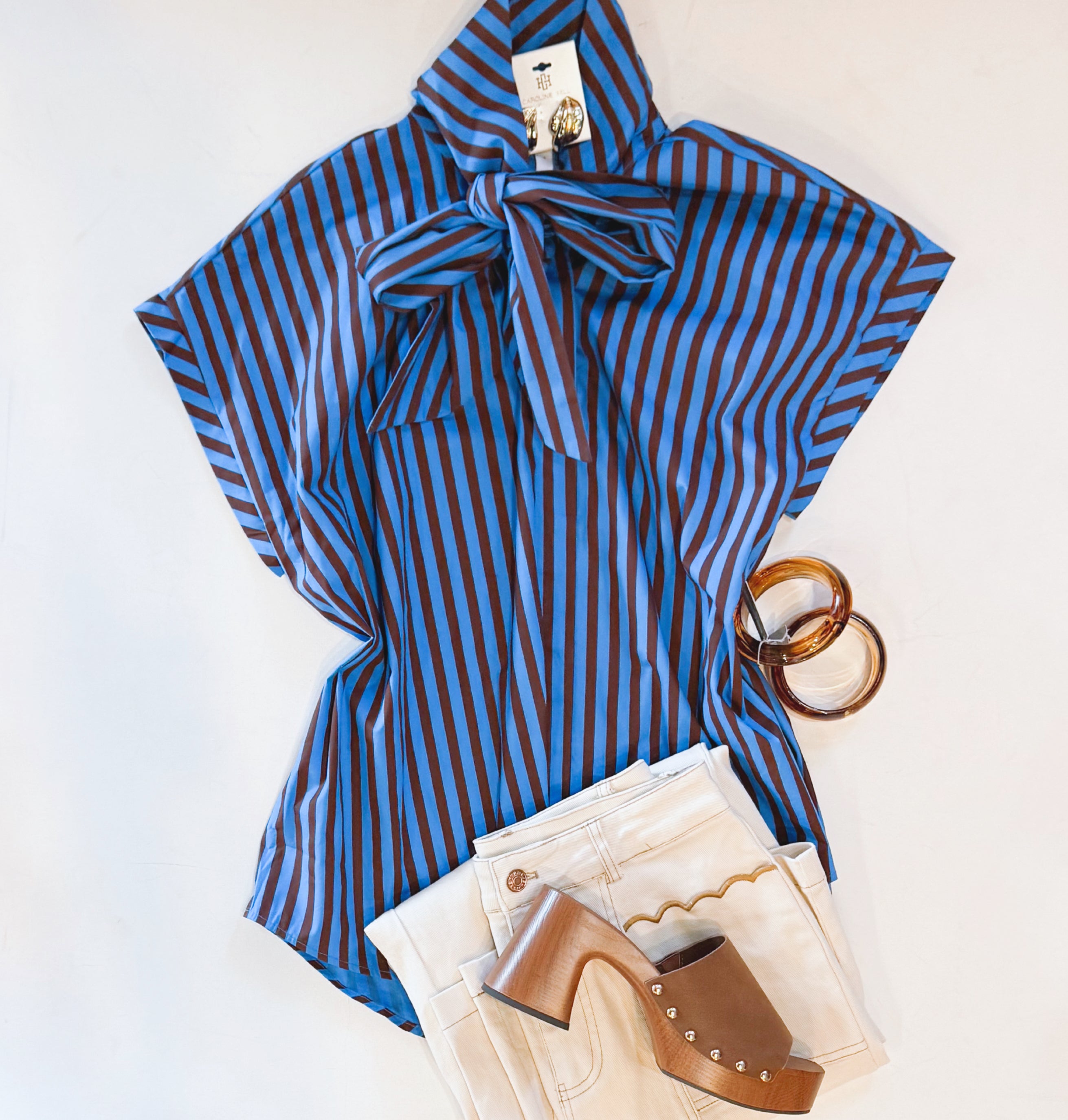 CONTRARY STRIPE BLOUSE