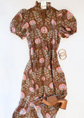 FALL FOLIAGE ANKLE DRESS