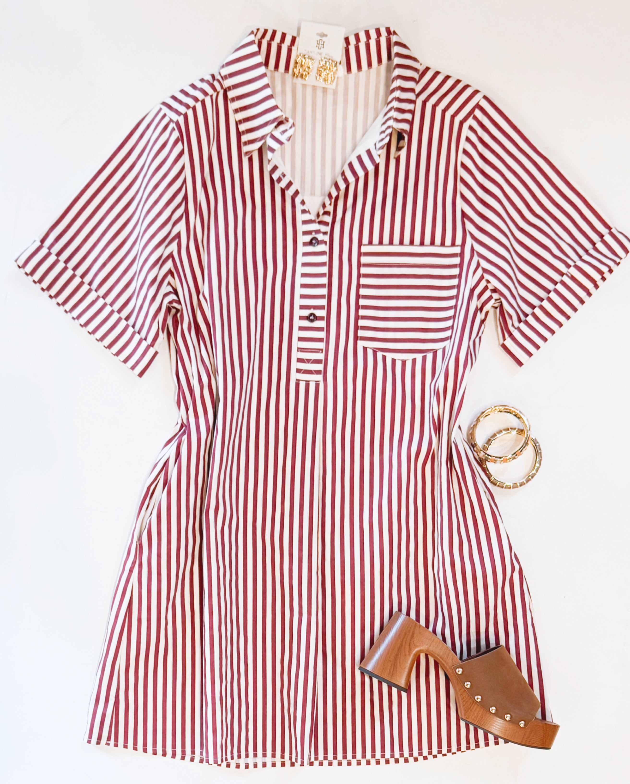 HIGH TIDE COLLAR DRESS
