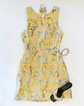 GOLDEN HOUR METALLIC EVENT DRESS