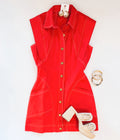 RED HOT COLLAR DRESS