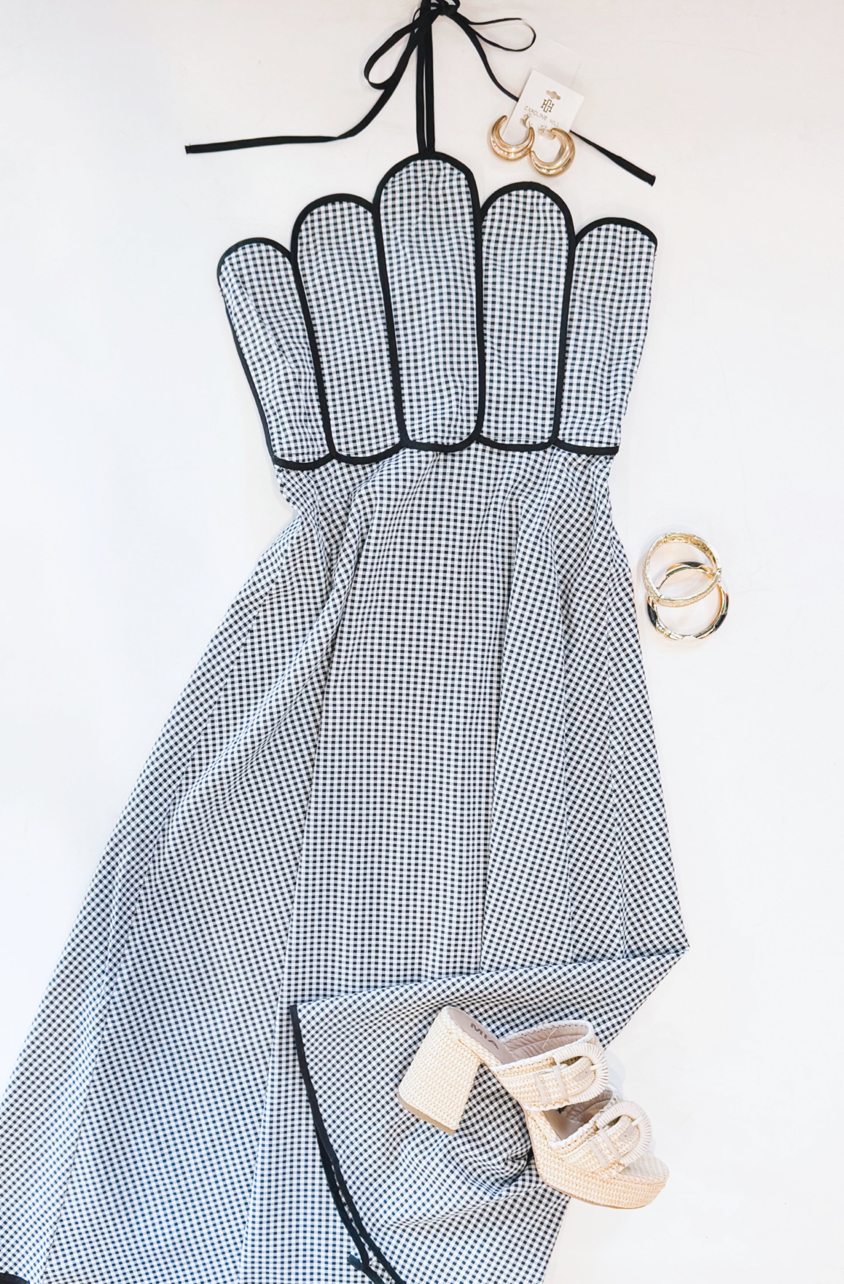GINGHAM GAMEDAY MIDI