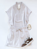 CARPOOL SKORT SET (MOCHA CREAM)